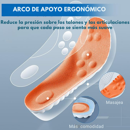 Plantillas Masajeadoras antiestrés 4D, Damas y Caballeros